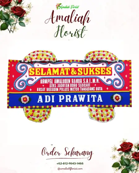 Papan Bunga Ucapan Selamat Aditirto
